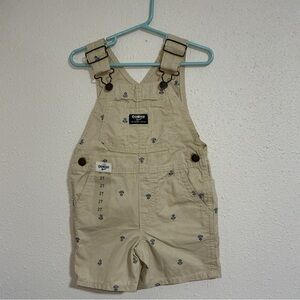 OshKosh B'gosh Beige Kids Overalls with Blue Accents 2T